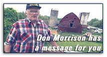 Don Morrison has a message for you.